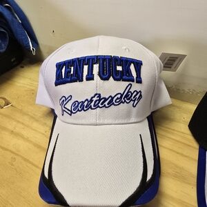 White and Blue Kentucky Cap